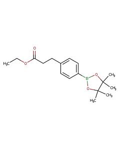 Astatech ETHYL 3-[4-(TETRAMETHYL-1,3,2-DIOXABOROLAN-2-YL)PHENYL]PROPANOATE, 95.00% Purity, 0.25G